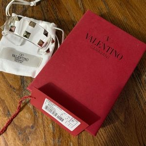 Valentino clear with rockstuds cuff bracelet